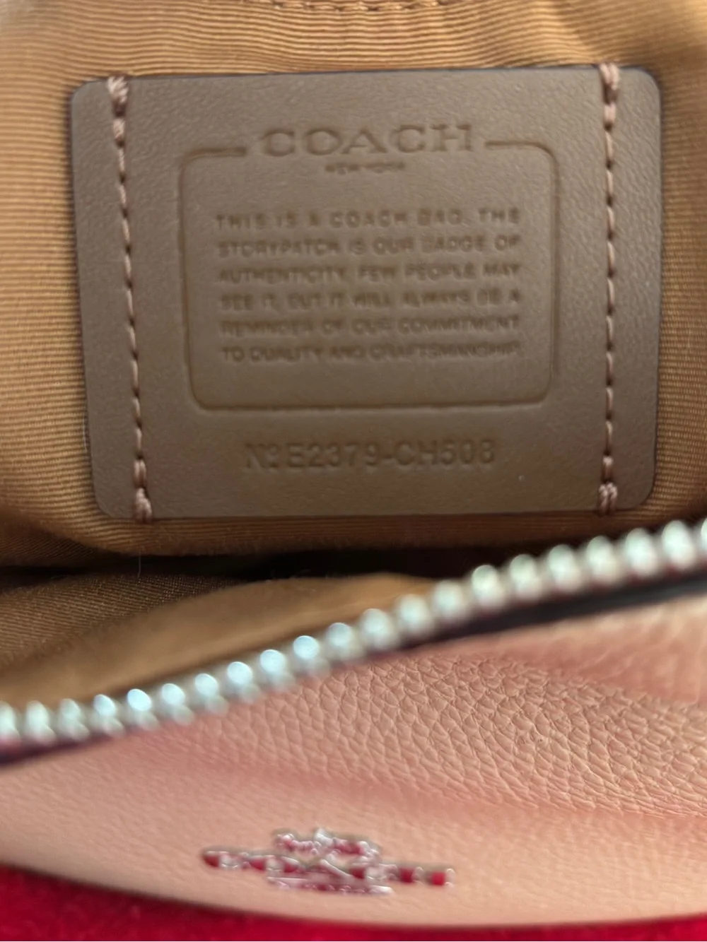 Coach CH508 Pebbled Leather Hobo Bag
